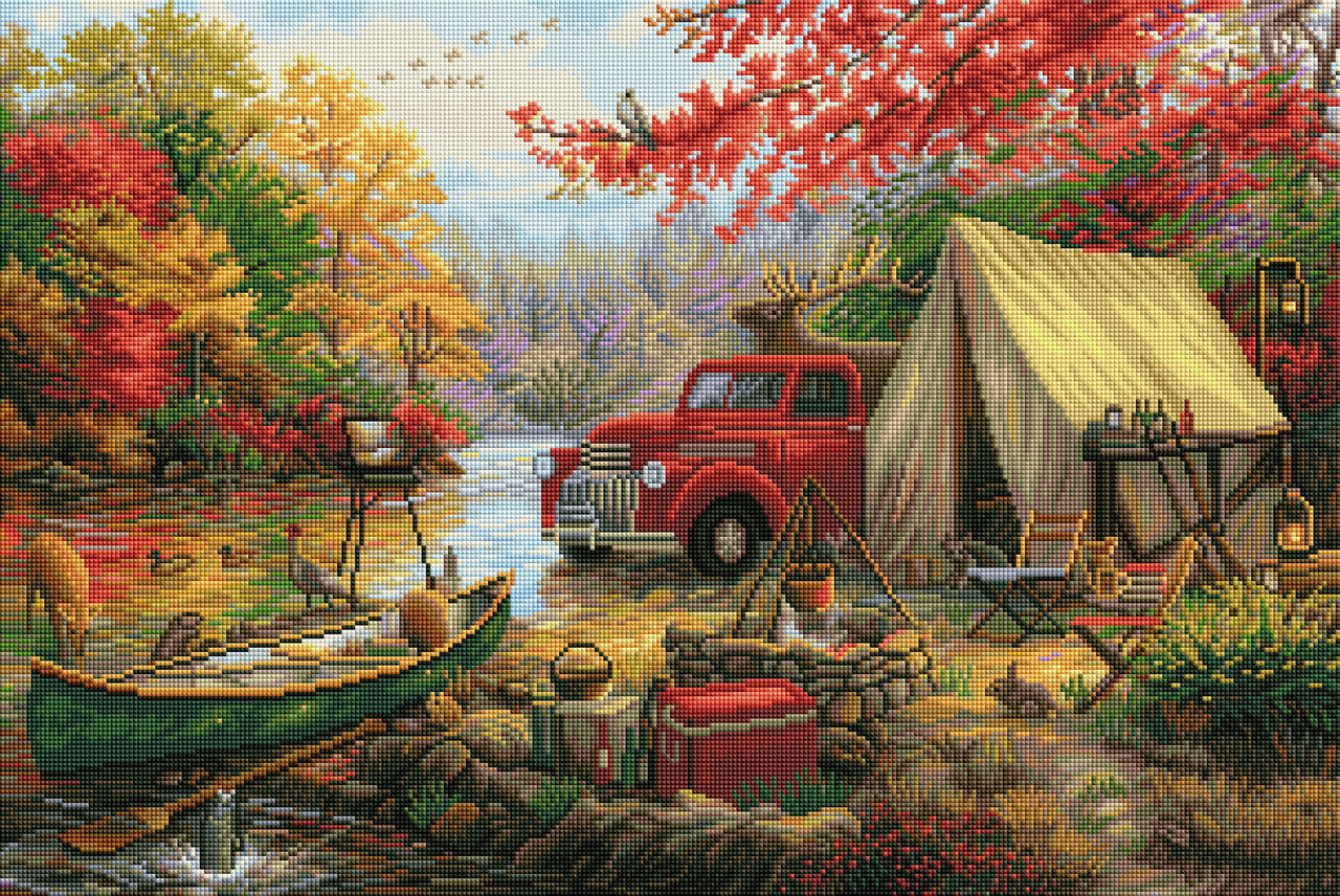 Diamond Painting Share the Outdoors 20" x 30″ (51cm x 76cm) / Square with 50 Colors including 1 AB / 61,004