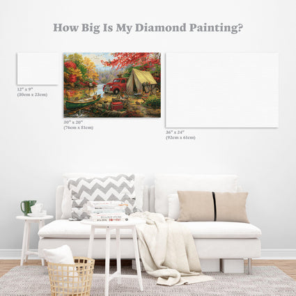 Diamond Painting Share the Outdoors 20" x 30″ (51cm x 76cm) / Square with 50 Colors including 1 AB