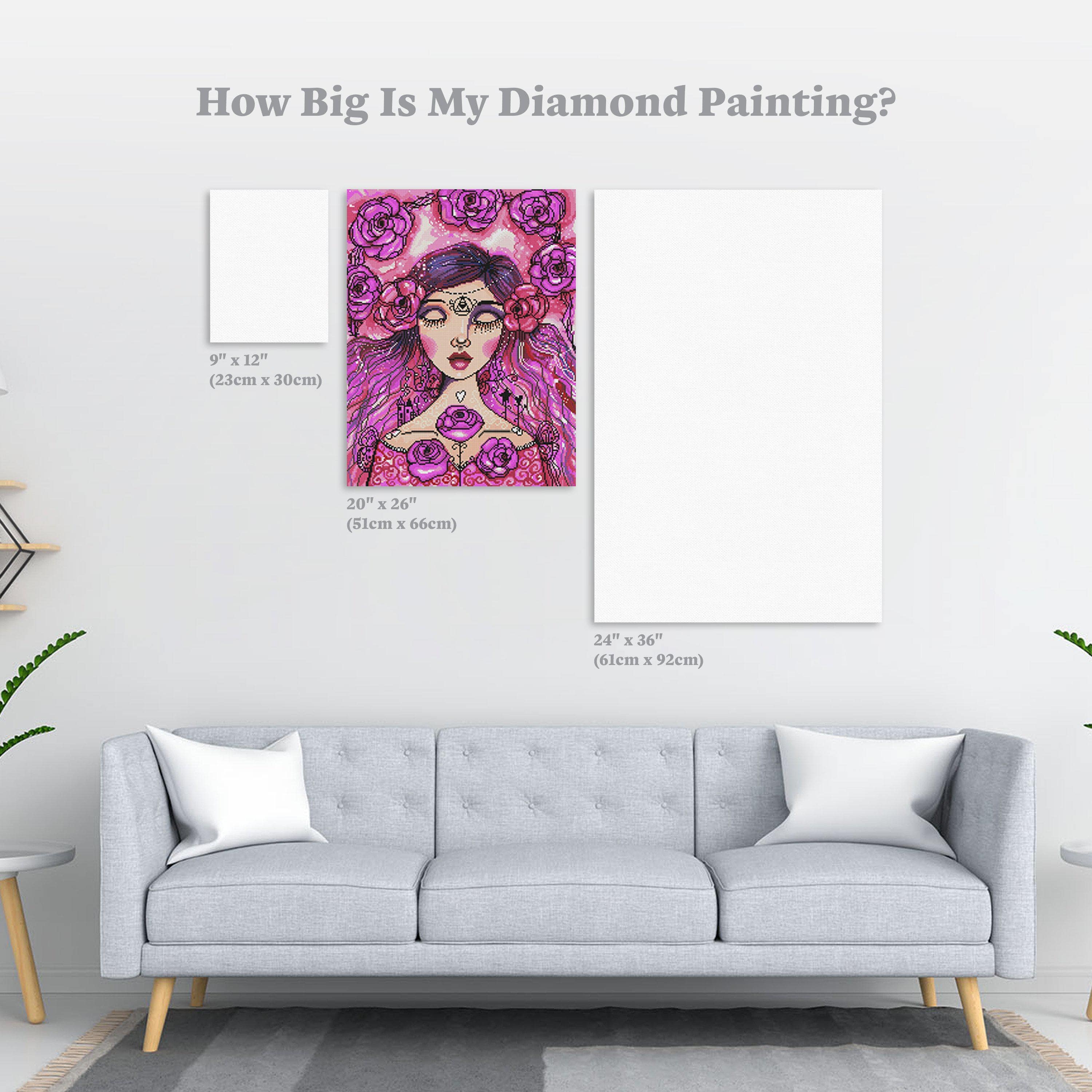 Sleeping Beauty Stained Glass Diamond Painting Kit – Heartful Diamonds