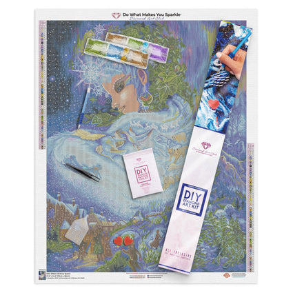 Diamond Painting Snow Queen 27.6" x 34.6″ (70cm x 88cm) / Square with 67 Colors including 4 ABs
