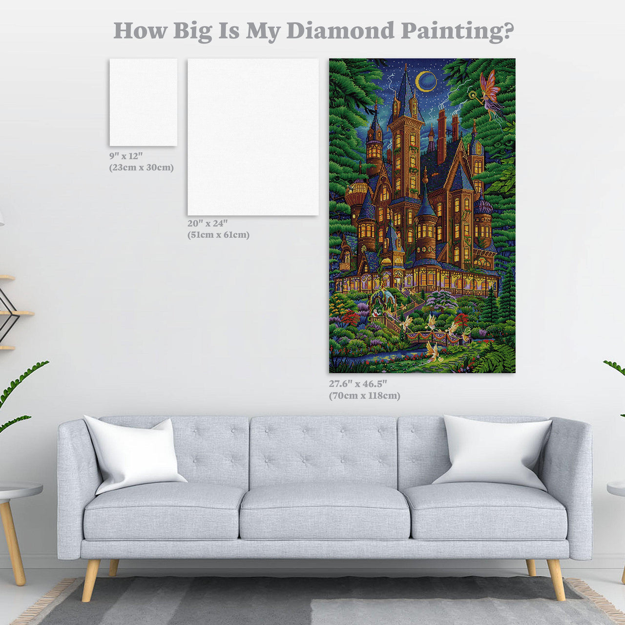 Diamond Painting Some Enchanted Evening 27.6" x 46.5" (70cm x 118cm) / Square with 51 Colors including 5 ABs / 129,636
