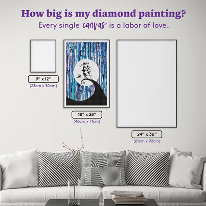 Diamond Painting Something In The Air 18" x 28″ (46cm x 71cm) / Round with 26 Colors including 2 ABs / 41,237