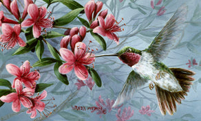 Diamond Painting Songbird - A Season of Song - Hummingbird 28" x 17" (71cm x 43cm) / Round with 41 Colors including 4 ABs / 38,304