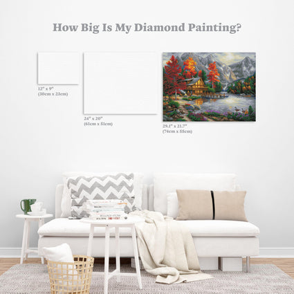Diamond Painting Space For Reflection 21.7" x 29.1″ (55cm x 74cm) / Round With 44 Colors Including 2 ABs / 51,093