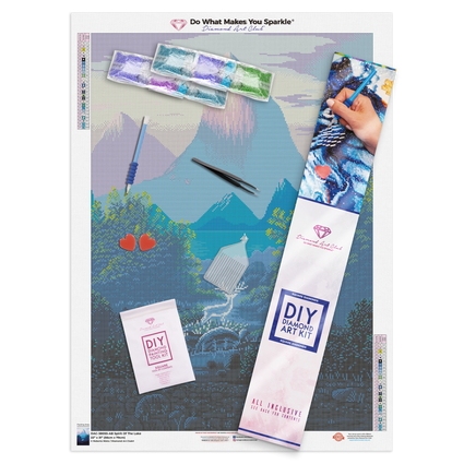 Diamond Painting Spirit of the Lake 22" x 31" (56cm x 79cm) / Square with 27 Colors including 4 ABs / 68,952