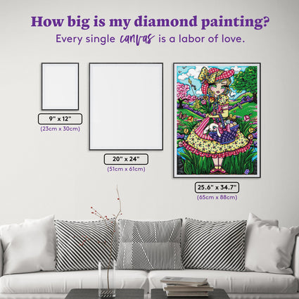 Finished Diamond Painting,Teddy Bears in the Garden,Diamond Art,Handmade  Painting,3d Painting,Diamond Dots,Handmade Artwork,Country Wall Art
