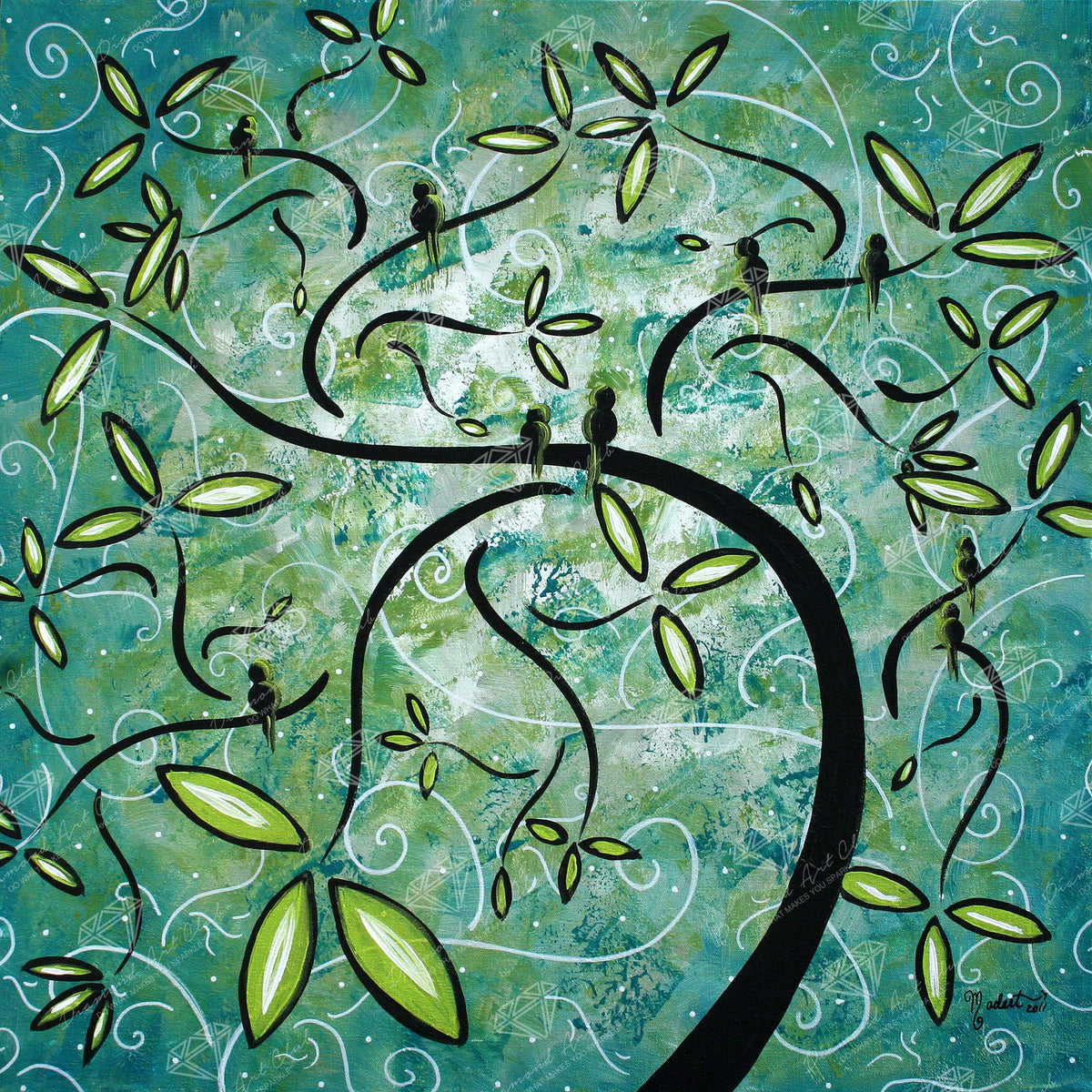 Diamond Painting Spring Shine 16.5" x 16.5″ (42cm x 42cm) / Square With 26 Colors Including 2 ABs / 27,226