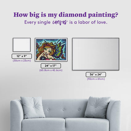 Diamond Painting Spring to Life 24" x 17" (60.8cm x 42.6cm) / Round with 42 Colors including 3 ABs / 32,984