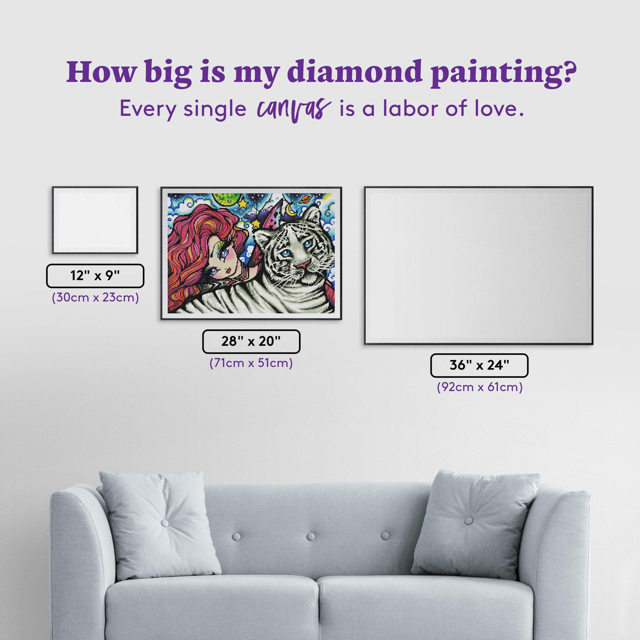 Diamond Painting Starfire and Aspen 28" x 20" (71cm x 51cm) / Round with 49 Colors including 4 ABs / 45,612