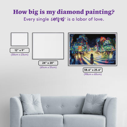 Diamond Painting Still Waiting 38.6" x 25.5" (98cm x 65cm) / Square with 64 Colors including 5 ABs / 102,573