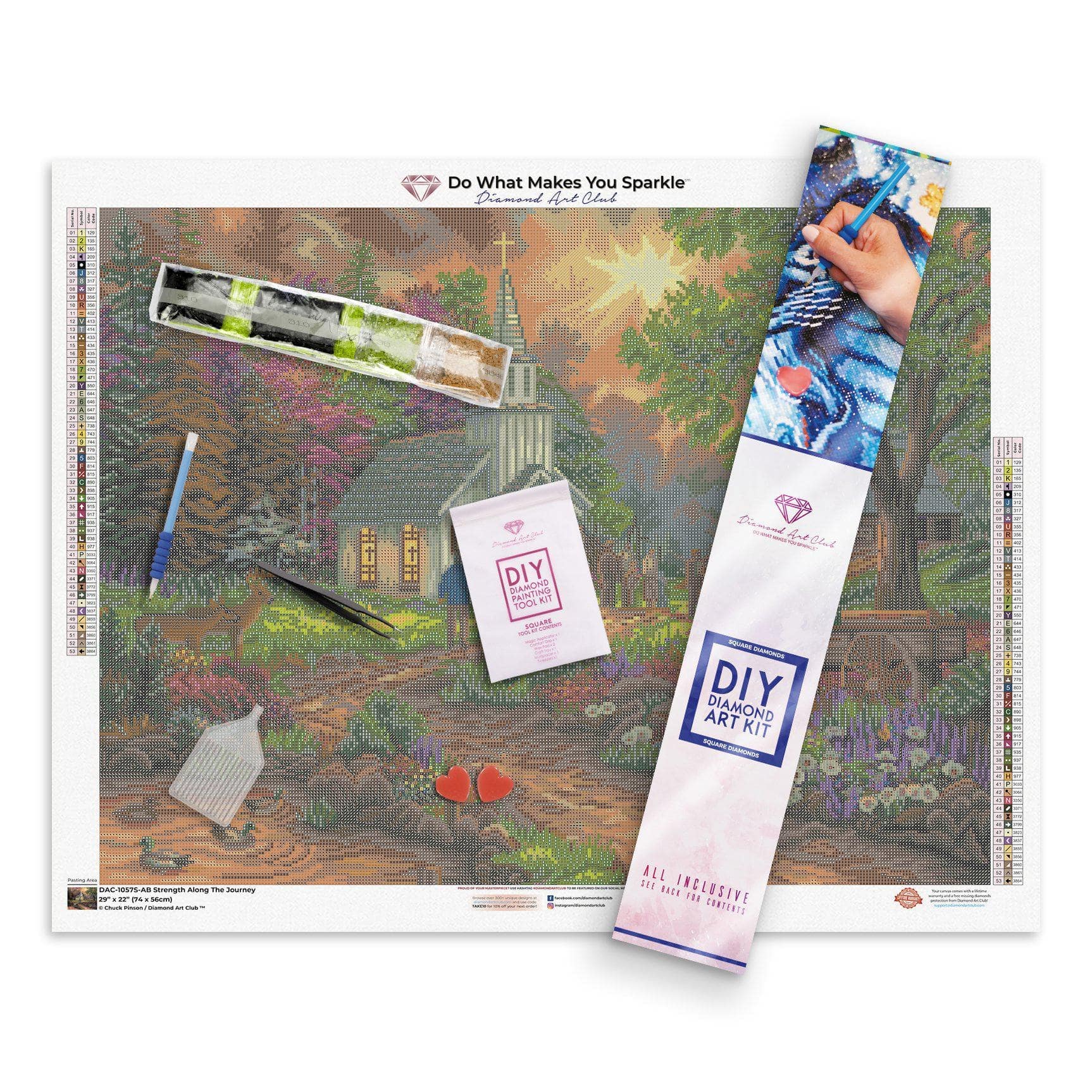 旅の途中の強さ ダイヤモンドアートキット – Diamond Art Club