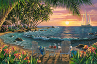 Diamond Painting Summer Breeze Bay 41.3" x 27.6" (105cm x 70cm) / Square With 58 Colors Including 5 ABs / 115,232