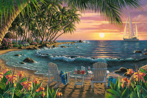 Diamond Painting Summer Breeze Bay 41.3" x 27.6" (105cm x 70cm) / Square With 58 Colors Including 5 ABs / 115,232