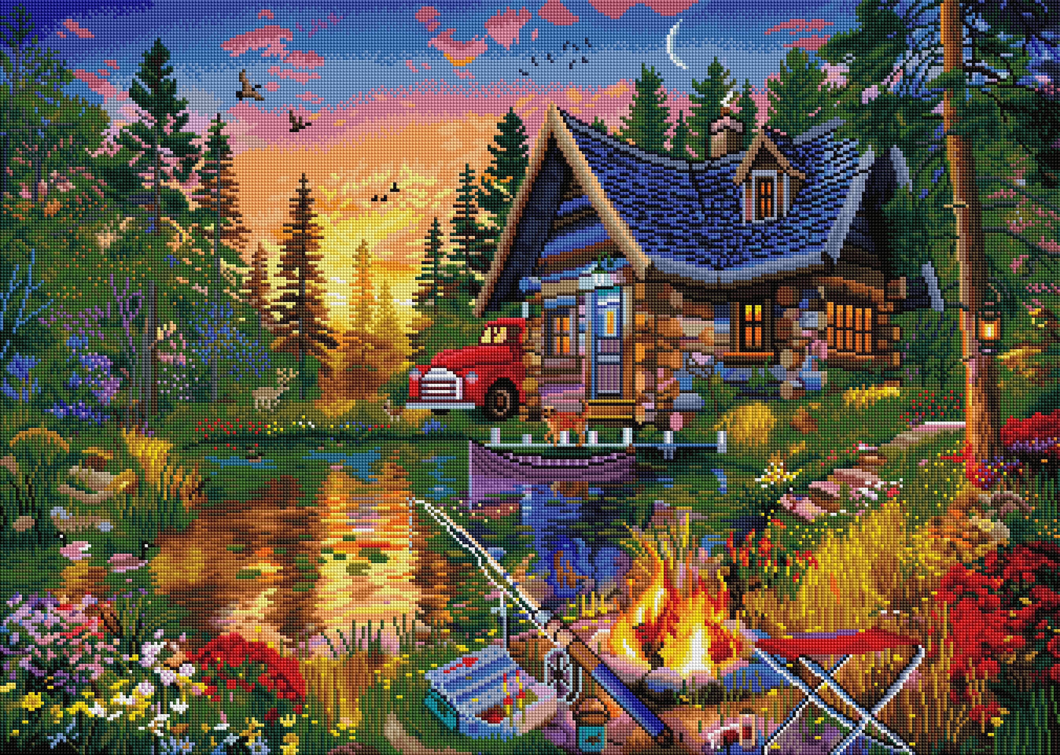 Summer Sunset Fishing – Diamond Art Club
