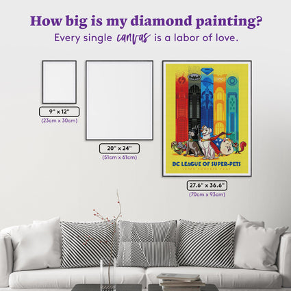 Diamond Painting Super Powered Pack 27.6" x 36.6" (70cm x 93cm) / Square With 54 Colors Including 4 ABs / 102,213