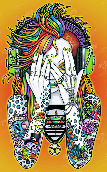 Diamond Painting Synthea 20" x 32″ (51cm x 81cm) / Square with 49 Colors including 4 ABs / 64,523