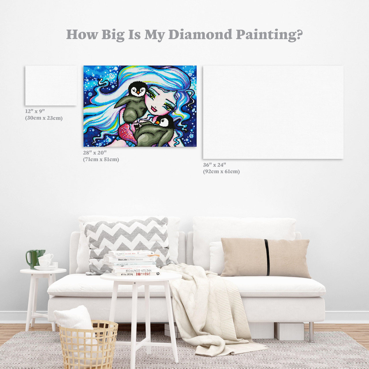 Diamond Painting Tag Alongs 28" x 20″ (71cm x 51cm) / Round with 54 Colors including 4 ABs / 45,612