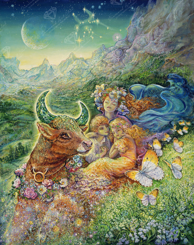 Diamond Painting Taurus 27.6" x 34.6″ (70cm x 88cm) / Square with 63 Colors including 4 ABs / 96,673