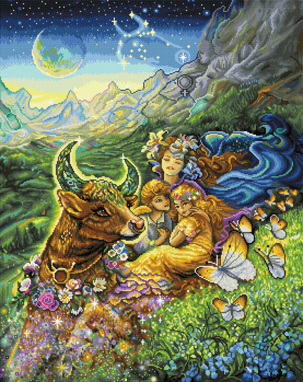 Diamond Painting Taurus 27.6" x 34.6″ (70cm x 88cm) / Square with 64 Colors including 4 ABs / 96,673