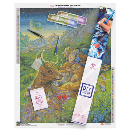 Diamond Painting Taurus 27.6" x 34.6″ (70cm x 88cm) / Square with 64 Colors including 4 ABs / 96,673
