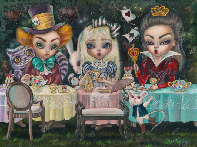 Diamond Painting Tea Party 36.6" x 27.6" (93cm x 70cm) / Square with 61 Colors including 5 ABs / 102,213