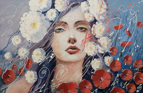 Diamond Painting Tears of Venus 16.5" x 25.2″ (42cm x 64cm) / Round With 35 Colors Including 2 ABs / 33,450