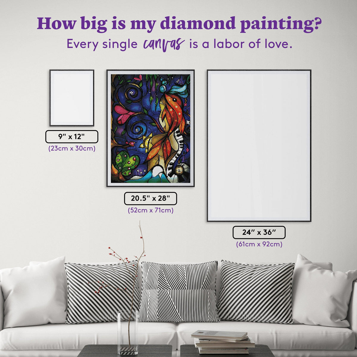 Diamond Painting Tell Me Stories 20.5″ x 28″ (52cm x 71cm) / Square With 42 Colors / 56,916