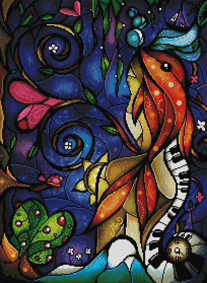 Diamond Painting Tell Me Stories 20.5″ x 28″ (52cm x 71cm) / Square With 42 Colors / 56,916