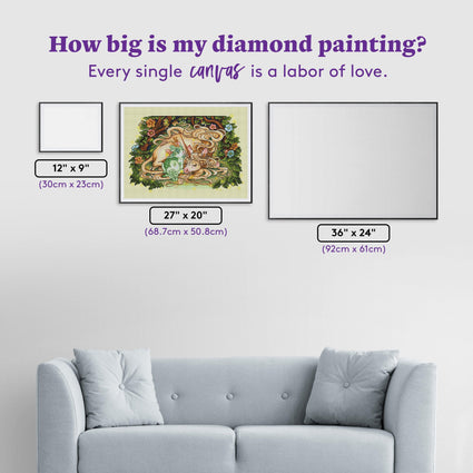 Diamond Painting The Birth of the Terratoff Kirin 27" x 20" (68.7cm x 50.8cm) / Square with 51 Colors including 5 ABs / 56,304