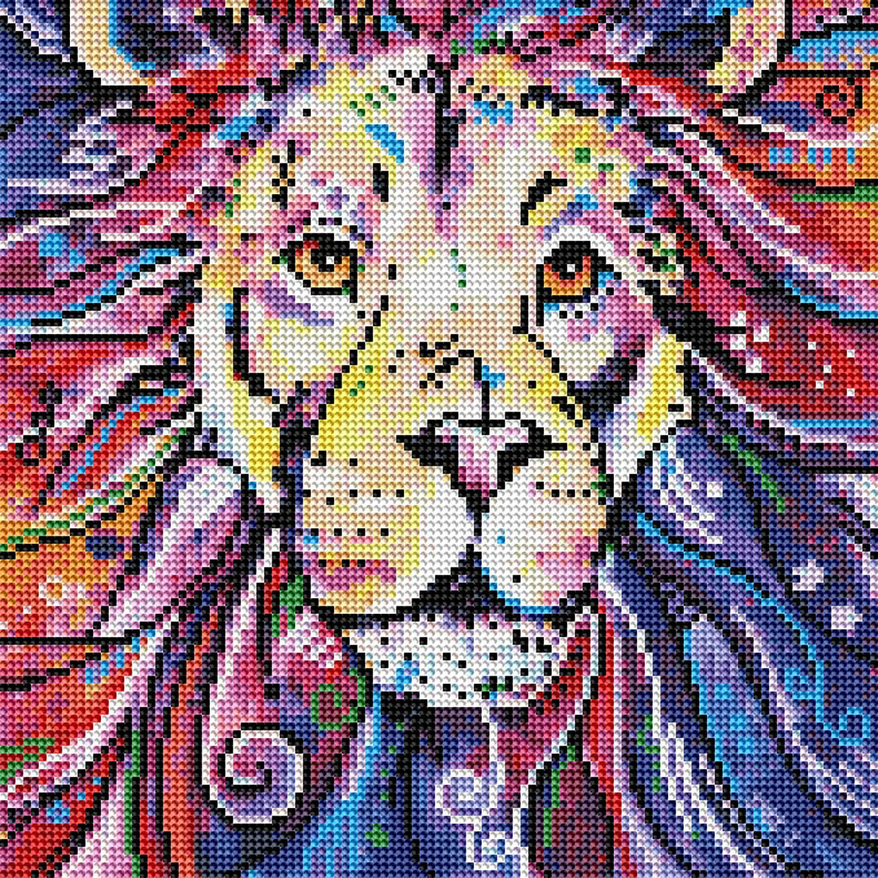 Diamond Painting The Chief 12.6″ x 12.6″ (32cm x 32cm) / Round With 35 Colors including 1 AB / 12,769