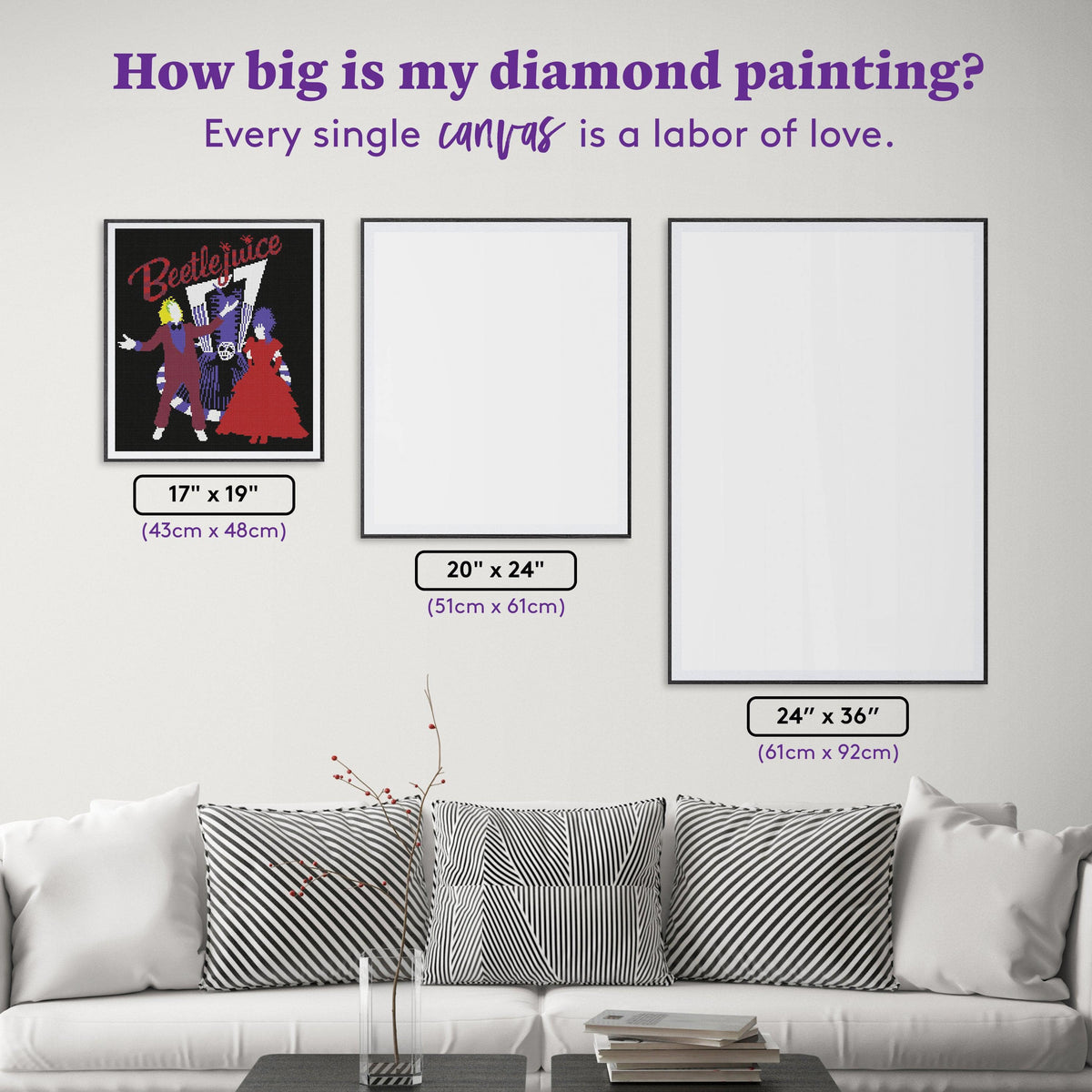 Diamond Painting The Ghost With the Most 17" x 19" (43cm x 48cm) / Round with 7 Colors including 1 AB / 25,992