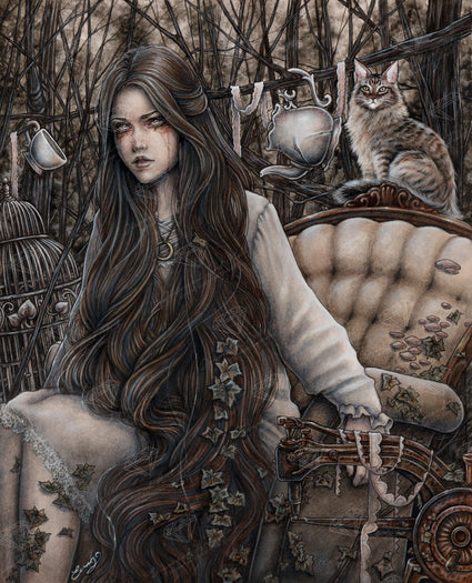 Diamond Painting The Lost Child 22" x 27″ (56cm x 69cm) / Round with 19 Colors including 1 AB / 48,954