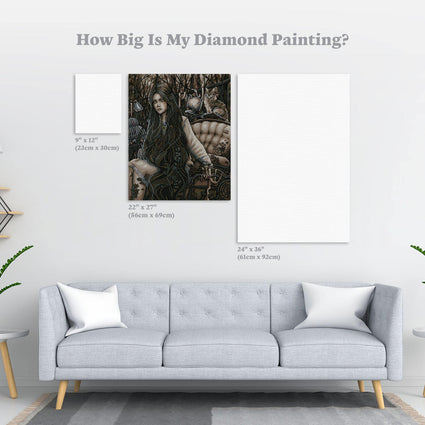 Diamond Painting The Lost Child 22" x 27″ (56cm x 69cm) / Round with 19 Colors including 1 AB / 48,954