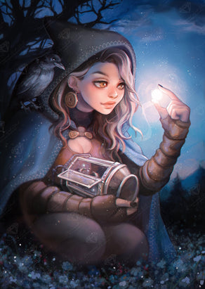 Diamond Painting The Moon Thief 22" x 31" (56cm x 79cm) / Round With 44 Colors Including 4 ABs / 55,720