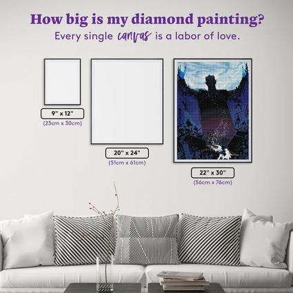 Diamond Painting The Night King™ & White Walkers™ 22" x 30" (56cm x 76cm) / Square With 24 Colors Including 4 ABs / 66,521