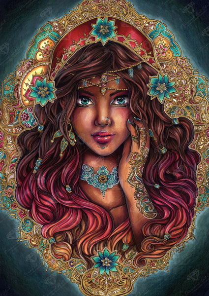 Diamond Painting The Seer 22" x 31″ (56cm x 79cm) / Square with 39 Colors including 2 ABs / 68,949