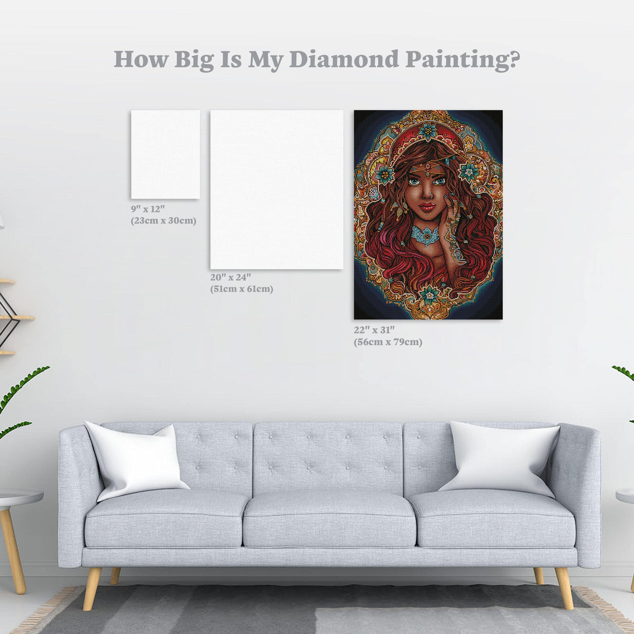 Diamond Painting The Seer 22" x 31″ (56cm x 79cm) / Square with 39 Colors including 2 ABs / 68,949