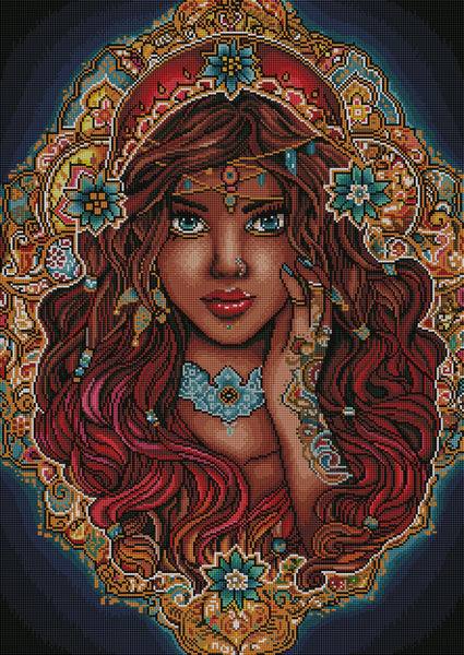 Diamond Painting The Seer 22" x 31″ (56cm x 79cm) / Square with 39 Colors including 2 ABs / 68,949