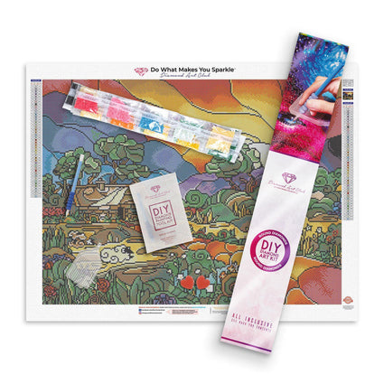 Diamond Painting The Shepherd's Cottage 21.7" x 28.7" (55cm x 73cm) / Round With 44 Colors including 1 AB / 50,052