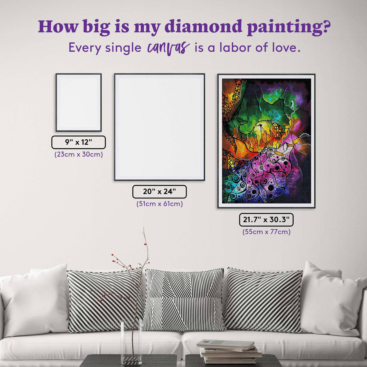 Diamond Painting The Sleeping Beauty 21.7" x 30.3" (55cm x 77cm) / Round With 46 Colors including 1 AB / 46,645