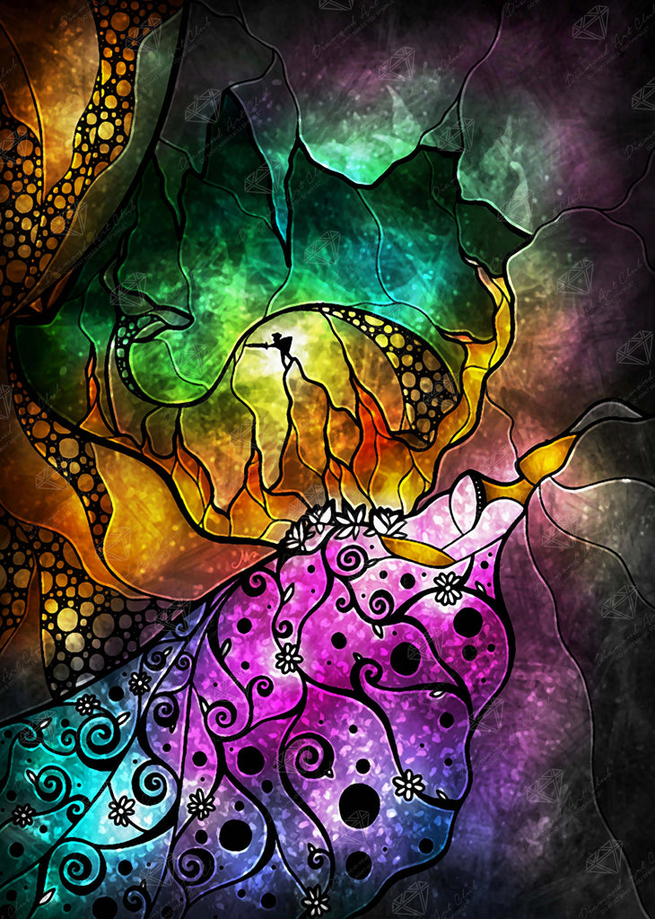 Sleeping Beauty — 21.7" x 30.3" Round 46 Colors including 1 AB 46 645