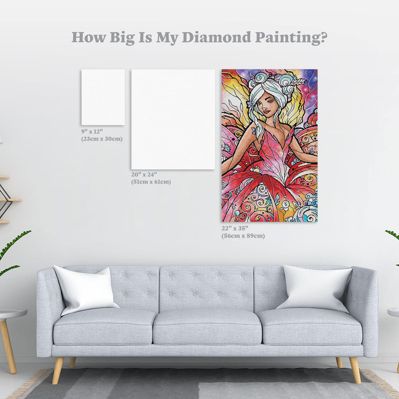 Diamond Painting The Sugar Plum Fairy 22" x 35″ (56cm x 89cm) / Round with 45 Colors including 2 ABs / 62,370