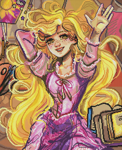 Diamond Painting Time to Spare 22" x 27″ (56cm x 69cm) / Round with 56 Colors including 2 ABs / 48,555