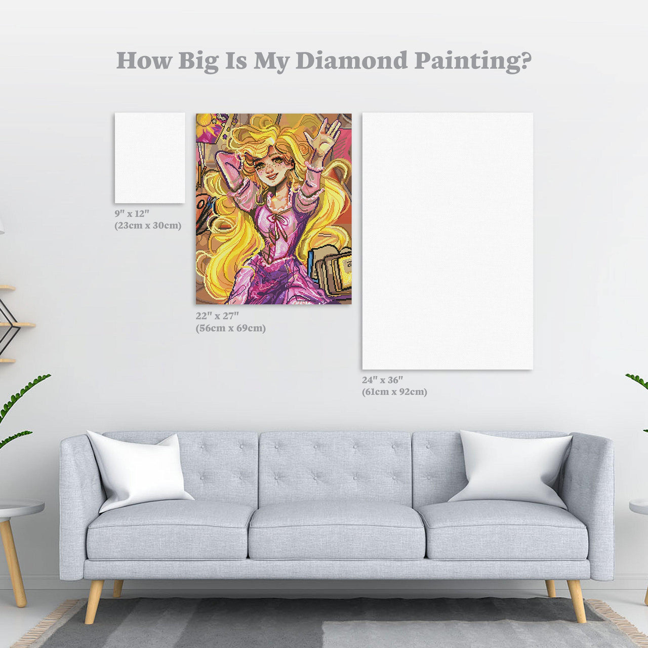 Diamond Painting Time to Spare 22" x 27″ (56cm x 69cm) / Round with 56 Colors including 2 ABs / 48,555