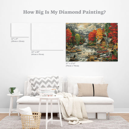 Diamond Painting Treasures of the Great Outdoors 37" x 28″ (94cm x 70cm) / Square with 53 Colors including 3 ABs / 103,321