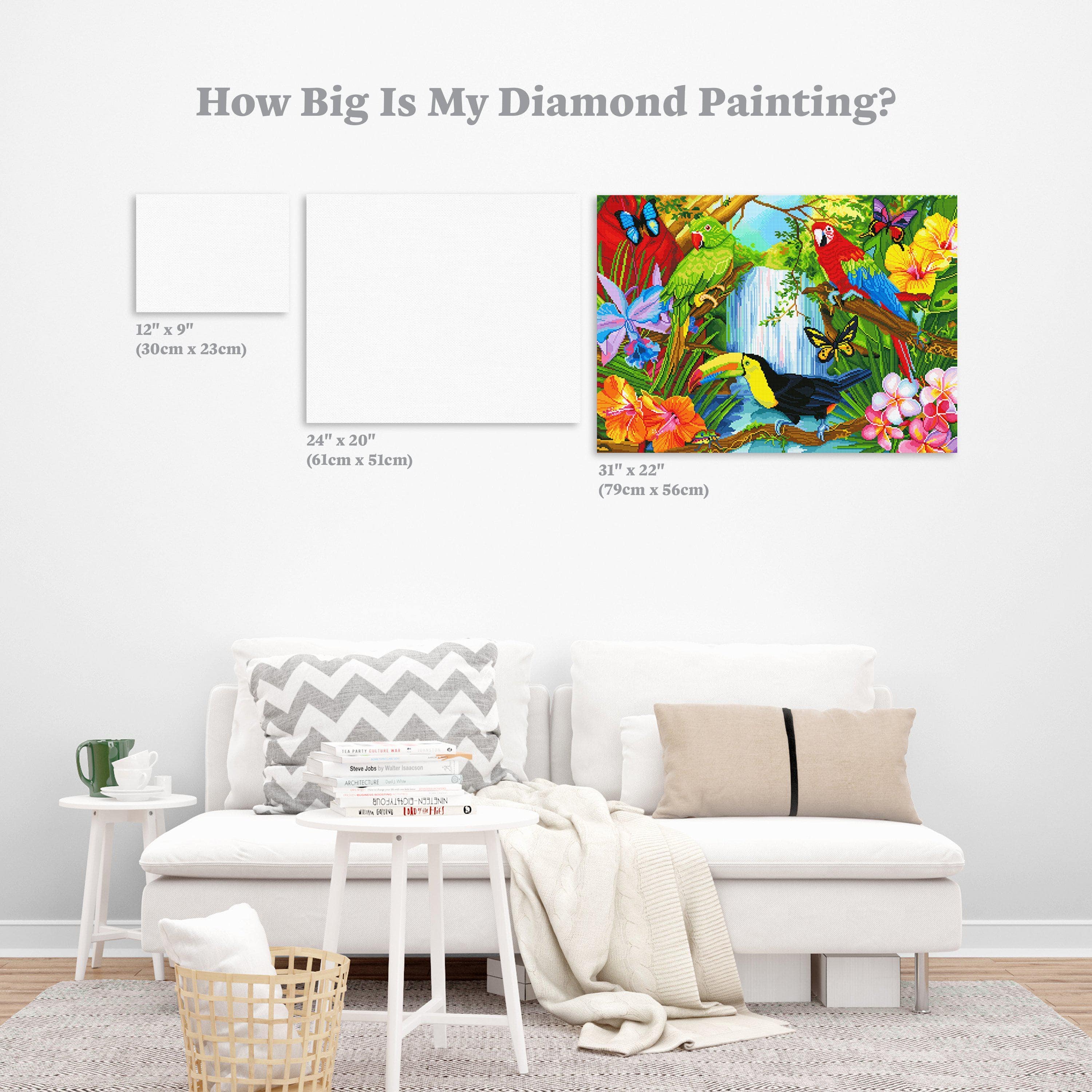 熱帯の森 ダイヤモンドアートキット – Diamond Art Club