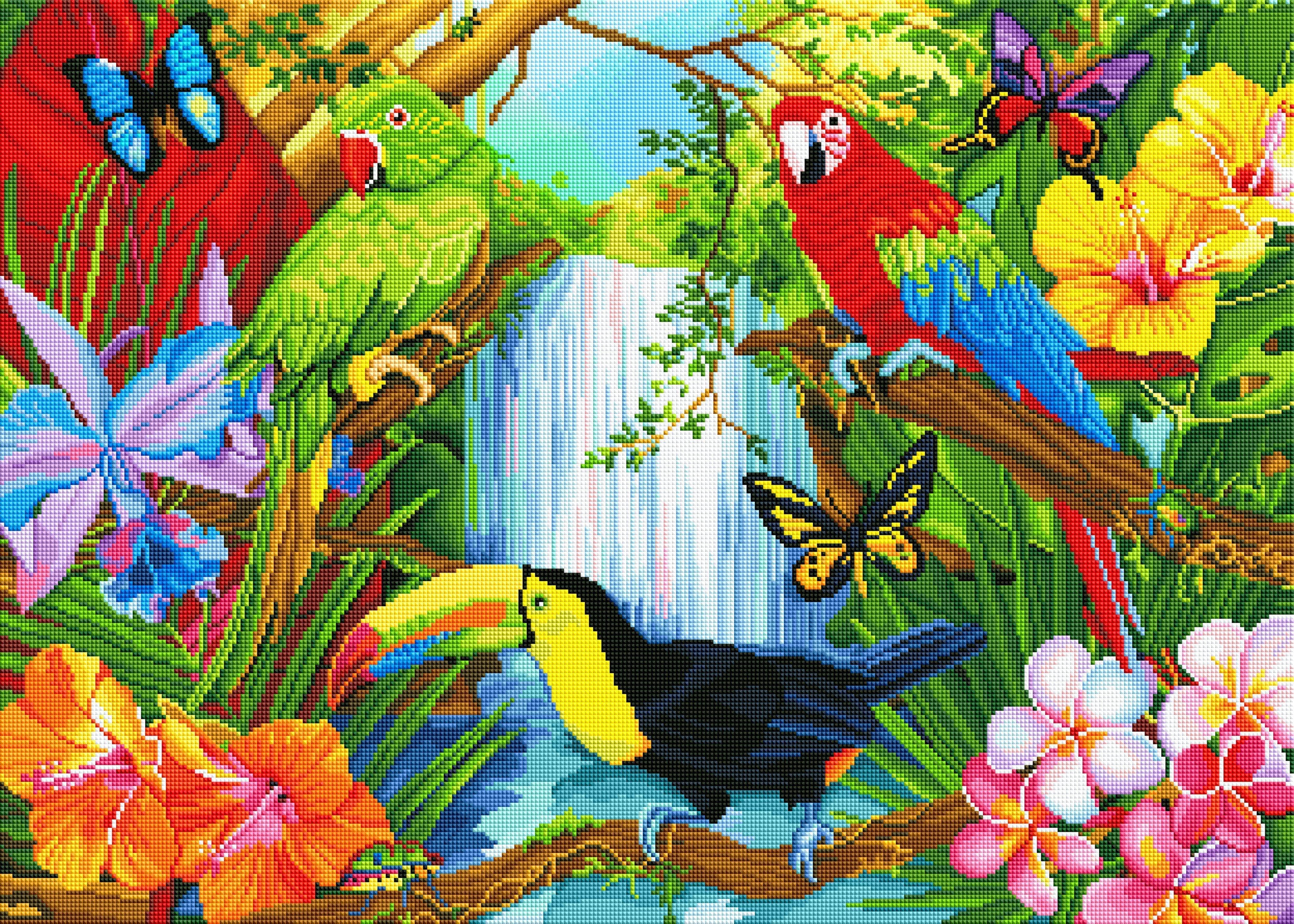 Tropical Forest Diamond Painting Kit – Diamond Art Club