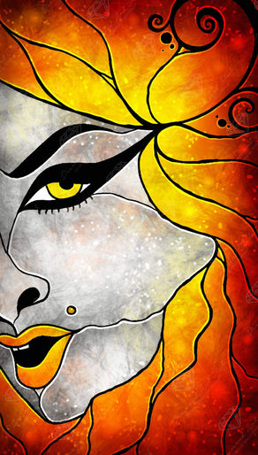 Diamond Painting Trouble (limited edition) 16" x 28″ (41cm x 71cm) / Round with 29 Colors including 2 ABs