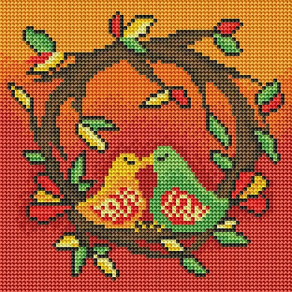 Diamond Painting True Love Round With 15 Colors Including 1 AB / 8.7″ x 8.7″ (22cm x 22cm) / 6,084