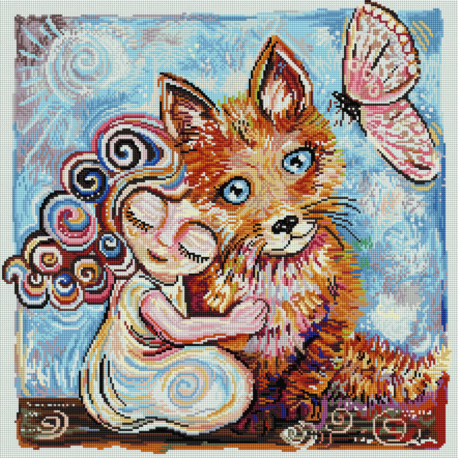 Diamond Painting Trust Through Vulnerability 22" x 22" (56cm x 56cm) / Square with 45 Colors including 4 ABs / 48,841